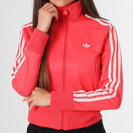 Adidas Originals - Veste Zippée A Bande Femme Firebird KD4322 Rouge