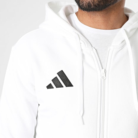 Adidas Sportswear - Sweat Capuche Zippé Entrada 26 KF5943 Blanc