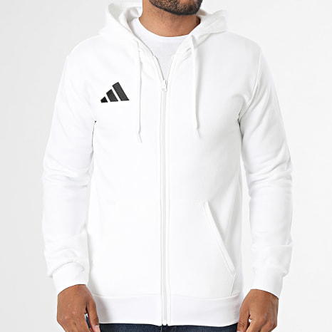 Adidas Sportswear - Sweat Capuche Zippé Entrada 26 KF5943 Blanc