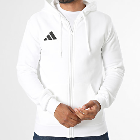 Adidas Sportswear - Sweat Capuche Zippé Entrada 26 KF5943 Blanc