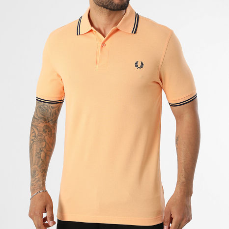 Fred Perry - Polo Manches Courtes Twin Tipped MM3600 Orange