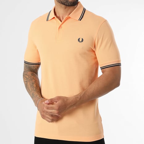Fred Perry - Polo Manches Courtes Twin Tipped MM3600 Orange