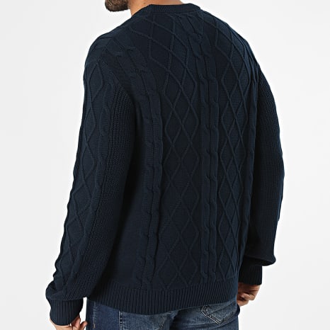 Tommy Jeans - Pull Regular Fit Cable Knit 3405 Bleu Marine