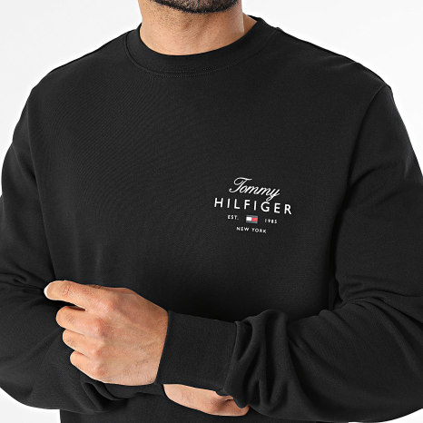 Tommy Hilfiger - Sweat Crewneck Script Stack 3218 Noir
