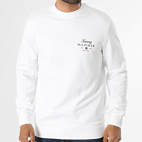 Tommy Hilfiger - Sweat Crewneck Script Stack 3218 Blanc