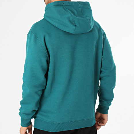Tommy Jeans - Sweat Capuche Flag 0742 Bleu Canard