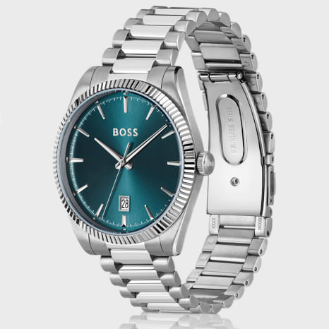 BOSS - Montre Cheswick 1514309 Argenté Bleu