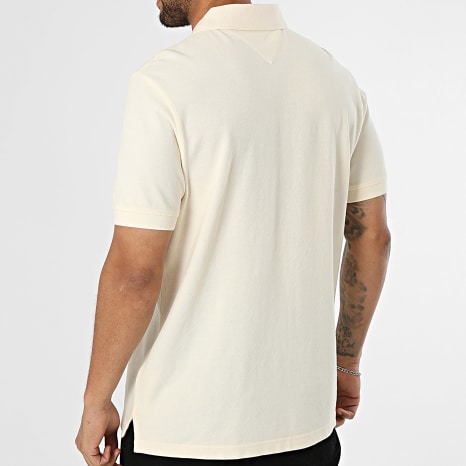 Tommy Jeans - Polo Manches Courtes Regular Fit Essential 2711 Jaune Clair