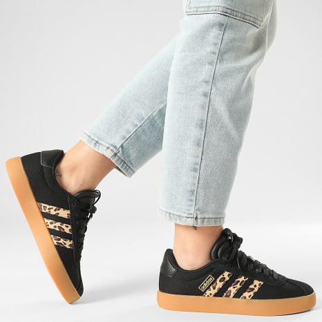 Adidas Sportswear - Baskets Femme VL Court 3.0 JP5355 Core Black Shadow Brown Matte Gold