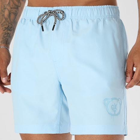 Teddy Yacht Club - Short De Bain Andrew Shine Bleu Clair