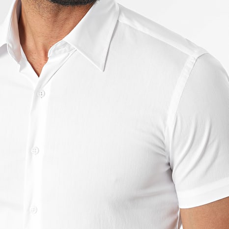 Frilivin - Chemise Manches Courtes SLIM FIT Blanc