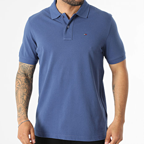 Tommy Jeans - Polo Manches Courtes Regular Fit Essential 2711 Bleu Marine