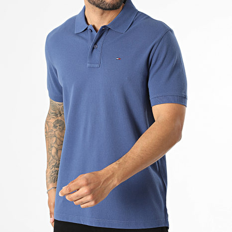 Tommy Jeans - Polo Manches Courtes Regular Fit Essential 2711 Bleu Marine