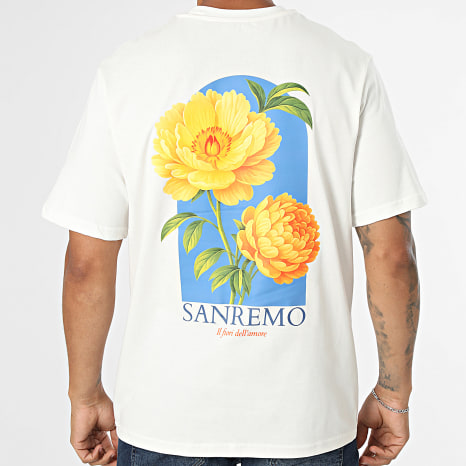 Frilivin - Tee Shirt San Remo Beige Clair Floral