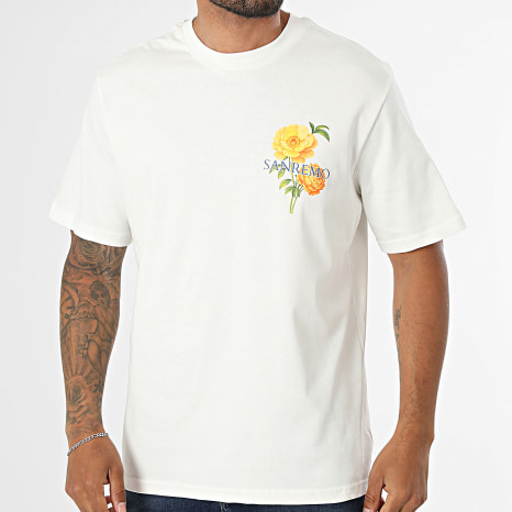 Frilivin - Tee Shirt San Remo Beige Clair Floral