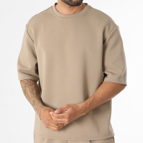 Frilivin - Ensemble Tee Shirt Et Short Jogging 086 Camel