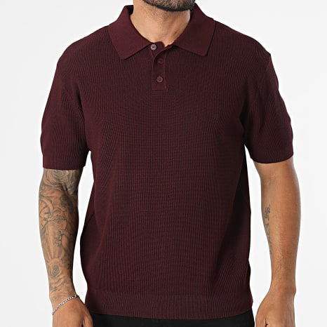 Frilivin - Polo Manches Courtes Maille 101 Bordeaux