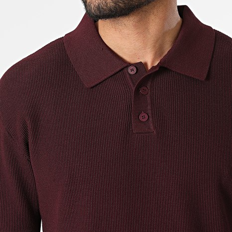 Frilivin - Polo Manches Courtes Maille 101 Bordeaux