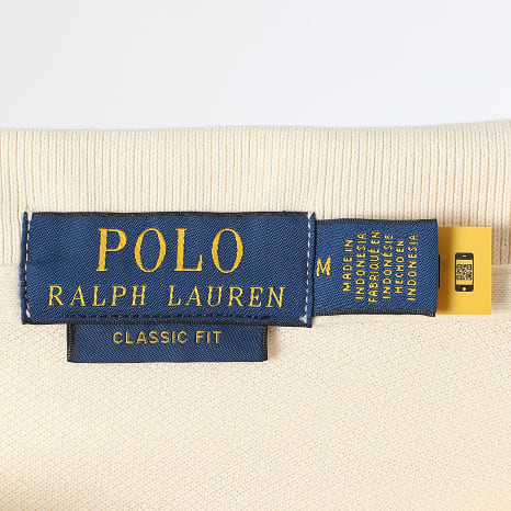 Polo Ralph Lauren - Polo Manches Courtes Classic Fit Big Player Beige