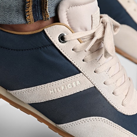 Tommy Hilfiger - Baskets Low Run Icon Summer Mix 5905 Desert Sky Classic Stone