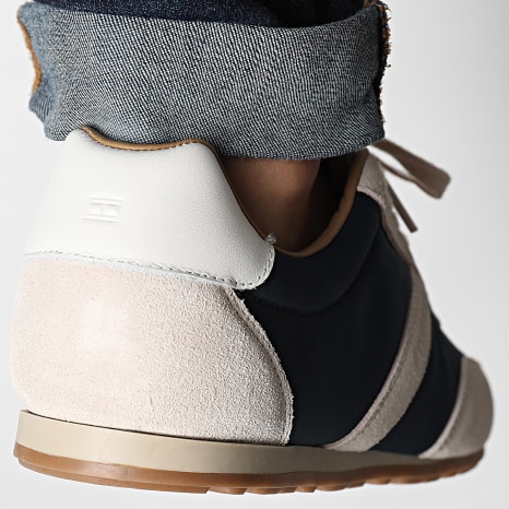 Tommy Hilfiger - Baskets Low Run Icon Summer Mix 5905 Desert Sky Classic Stone