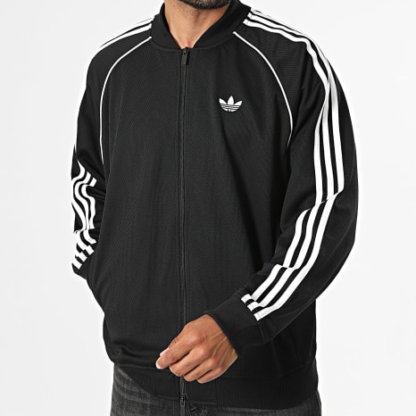 Adidas Originals - Veste Zippée A Bandes KR1374 Noir