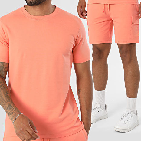 Classic Series - Ensemble Tee Shirt Et Short Cargo Tank Saumon