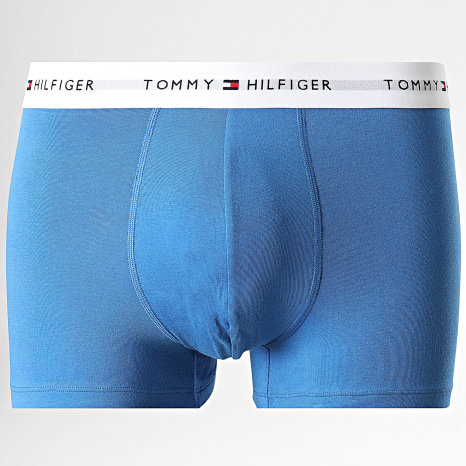Tommy Hilfiger - Lot De 3 Boxers 3889 Bleu Vert Gris Chiné