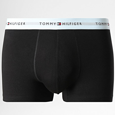 Tommy Hilfiger - Lot De 3 Boxers 3890 Noir Bleu Clair Bleu Roi Saumon