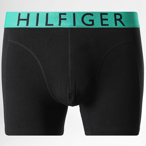 Tommy Hilfiger - Lot De 3 Boxers 3754 Noir Blanc Vert Bleu Roi