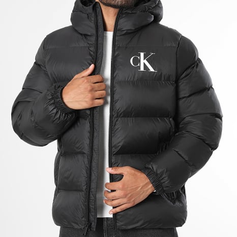 Calvin Klein - Doudoune Capuche Zippée RG513 Noir