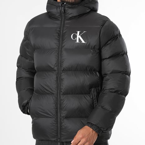 Calvin Klein - Doudoune Capuche Zippée RG513 Noir