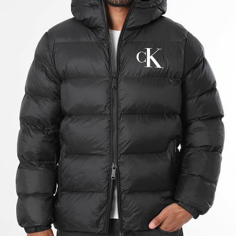 Calvin Klein - Doudoune Capuche Zippée RG513 Noir