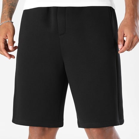 LBO - Pantalón Corto de chándal Oversize Efecto Neopreno 2810 Negro