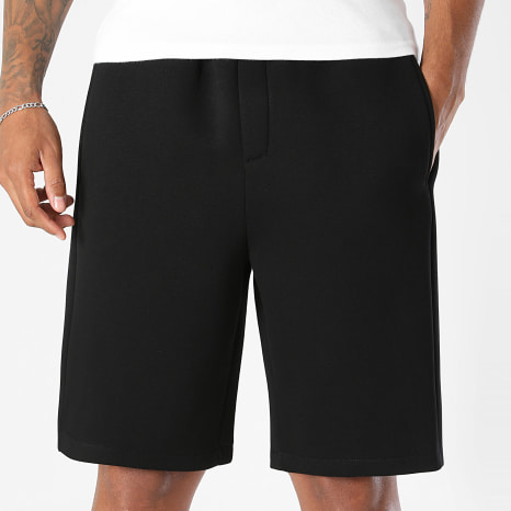 LBO - Pantalón Corto de chándal Oversize Efecto Neopreno 2810 Negro
