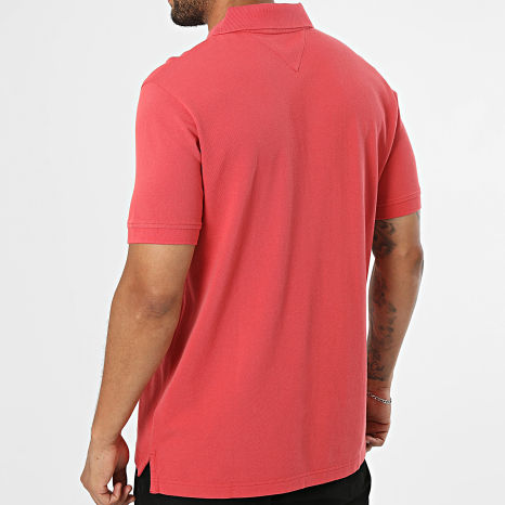 Tommy Jeans - Polo Manches Courtes Regular Fit Essential 2711 Rouge