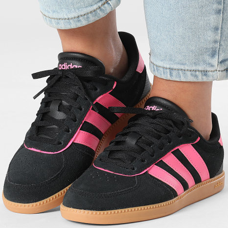 Adidas Performance - Zapatillas Mujer Breaknet Sleek J KJ4437 Negro Core Rosa Límpido