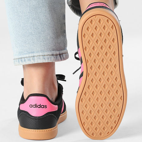 Adidas Performance - Zapatillas Mujer Breaknet Sleek J KJ4437 Negro Core Rosa Límpido