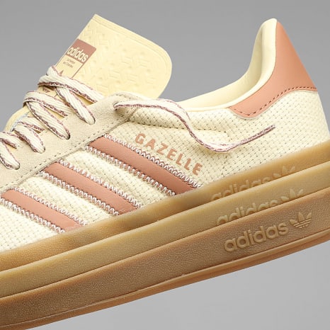 Adidas Originals - Baskets Femme Gazelle Bold W KI7224 Warm Vanilla Clay Strata Cream White