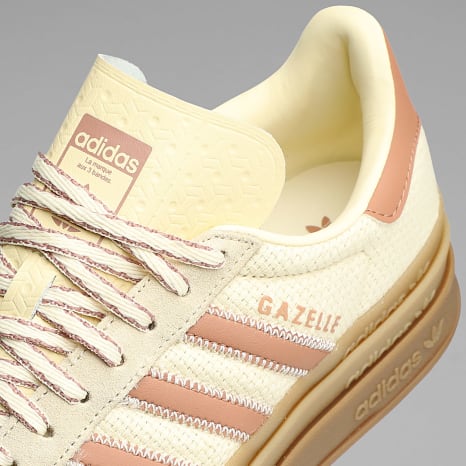 Adidas Originals - Baskets Femme Gazelle Bold W KI7224 Warm Vanilla Clay Strata Cream White