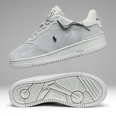 Polo Ralph Lauren - Baskets Masters Court Rib Tonal Grey