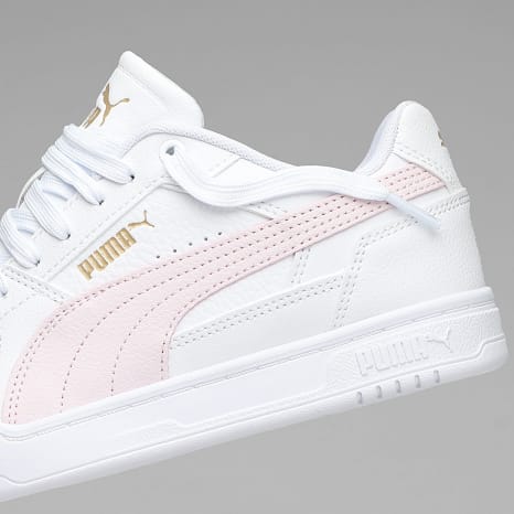 Puma - Baskets Femme Caven III Jr 406235 White Powder Pink Puma Gold