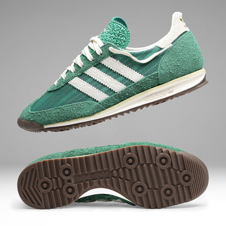Adidas Originals - Baskets SL 72 OG W KJ4988 Blanch Green Off White Dual Yellow