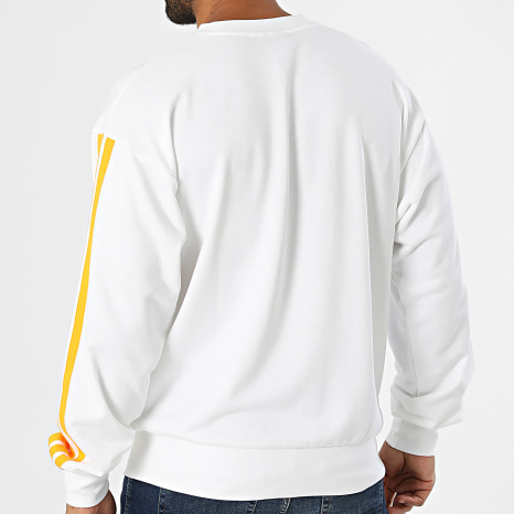 Adidas Sportswear - Sweat Crewneck A Bandes Real Madrid DNA KG2952 Blanc