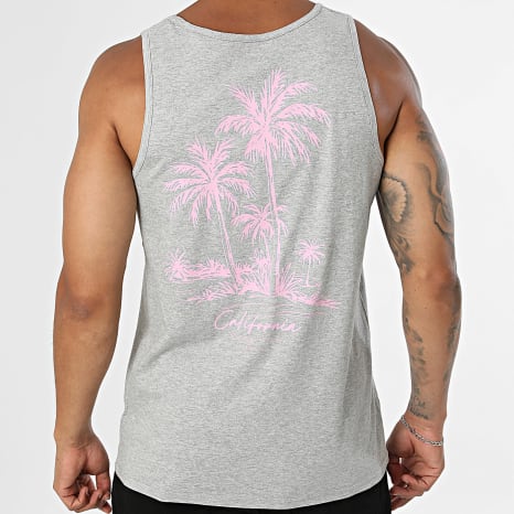 Luxury Lovers - Débardeur California Gris Rose Clair