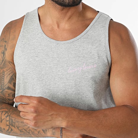 Luxury Lovers - Débardeur California Gris Rose Clair