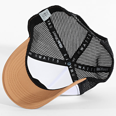 Watts - Casquette Trucker Tribe Blanc Noir Camel