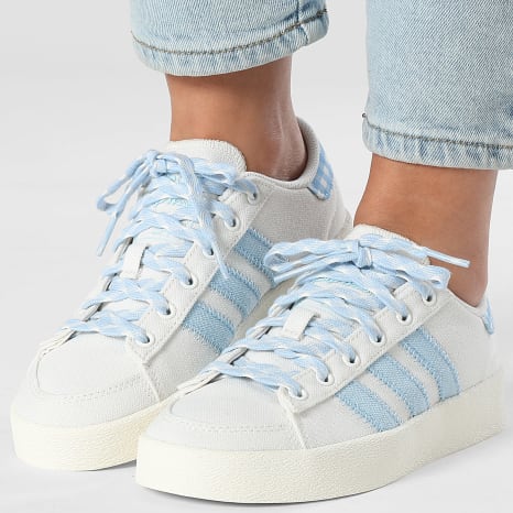 Adidas Sportswear - Baskets Femme Jump Hook Low W KH9168 Core White Clear Sky