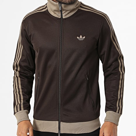 Adidas Originals - Veste Zippée A Bandes Beckenbauer KT5042 Marron