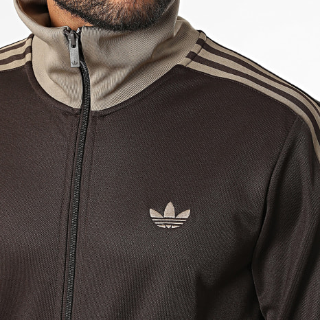 Adidas Originals - Veste Zippée A Bandes Beckenbauer KT5042 Marron